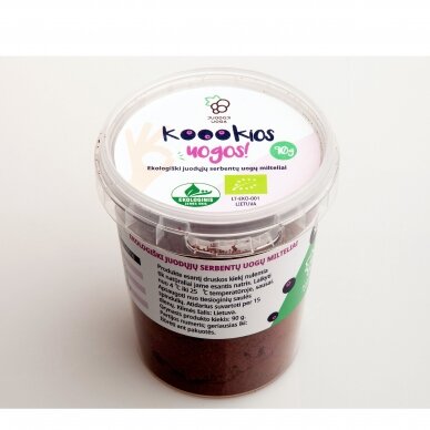 Organic blackcurrant powder "Koookios" 90 g (LT_EKO_001) 2