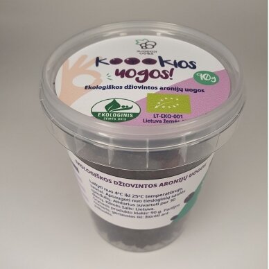 Organic dried aronia berries "Koookios" 90 g (LT_EKO_001) 1