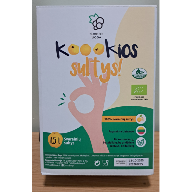 "Koookios sultys!" ekologiškos svarainių sultys 1,5 litro (LT_EKO_001)
