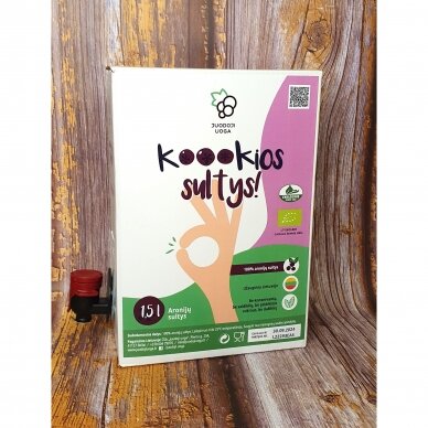 "Koookios" organic chokeberry juice 1.5 liters (LT_EKO_001) 1