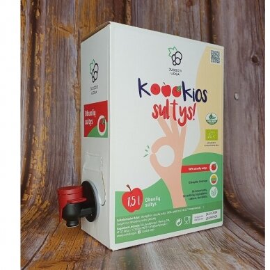 "Koookios" organic apple juice 1.5 liters (LT_EKO_001)