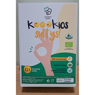 "Koookios sultys!" ekologiškos svarainių sultys 1,5 litro (LT_EKO_001) "Koookios sultys!" ekologiškos svarainių sultys 1,5 litro (LT_EKO_001)